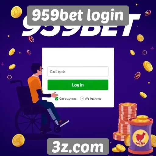 Acessibilidade e funcionalidade do site 959bet login
