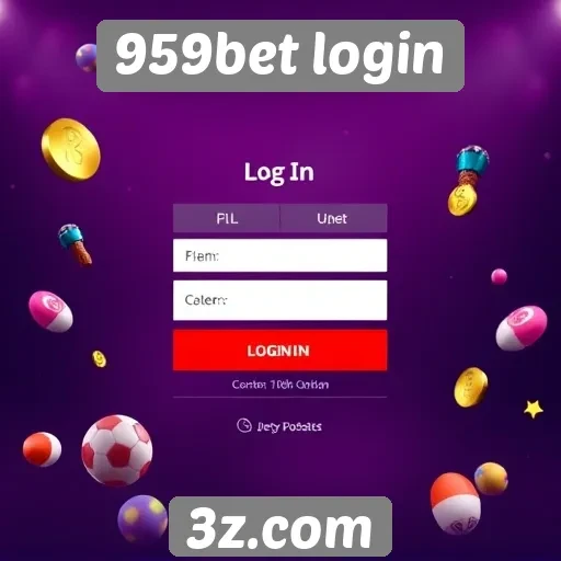 Facilidades do login no site 959bet
